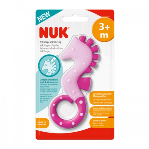 NUK All Stages Teether - Sea Horse | See Horse | 3 months+ | Made in Germany